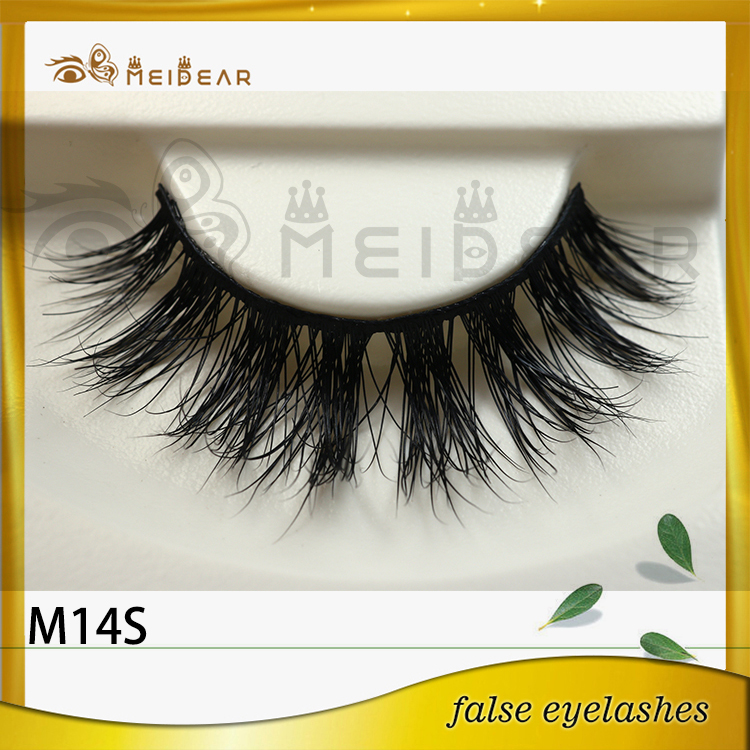 Wholesale dramatic mink strip eyelashes with custom pacakging box